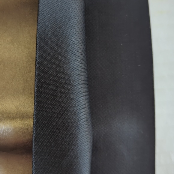 Forever 21 Faux Leather Gathered Waistband Mini Skirt MEDIUM Gray Silver Sheen - Picture 11 of 12